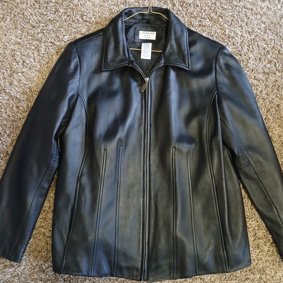 Covington Jackets & Blazers - Covington Black Leather Jacket